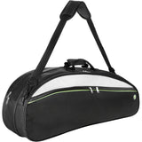 Badminton Racket Bag Holds 4-6 with Shoe Compartment Shoulder Strap Black