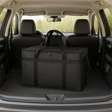 Insulated Food Delivery Bags for Pizza Grocery Shopping and Catering Black