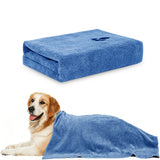 70x140cm Microfiber Dog Towels for Drying Dogs Shower & Bath Supplies Blue