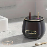 3-Cleaning Modes Ultrasonic Rechargeable Cleaner with Stainless Steel Tank for Retainers Black