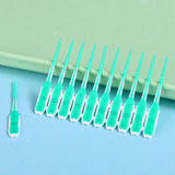 240Pcs Floss Picks Tooth Cleaners with Portable Travel Case Green