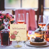 30Pcs Set Table Number Holders Place Card Name Menu Clips Table Sign Holders for Wedding Party Gold