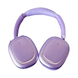 Over Ear Bluetooth Wireless Headphones Lightweight Foldable for Travel Home and Office Purple