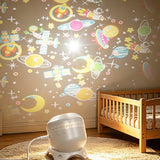 8 Pattern Christmas Projector Lights for Indoor Bedroom Living Room Car White