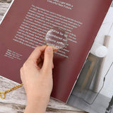 2-Pack 5X Necklace Magnifier Long Chain Magnifying Pendant for Reading Zooming Needlework