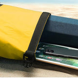 Roll-Top Backpack Dry Bag with Handle for Fishing Boating and Camping Yellow