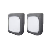 2Pcs Stretch Sofa Cushion Cover Lounge Sofa Seat Slipcover Protector Couch Cover Dark Grey