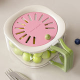 2 in 1 Collapsible Colander and Basin for Kitchen Fruit Drainer Colander Pink