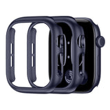 2 PCS Case and Screen Protector Set for Apple Watch Series 12 Dark Blue