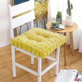 Square Seat Cushion Patio Tatami Meditation Mat Seat Pillow Yellow