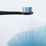 5-Mode Electric Toothbrush with Timer Travel Sonic Toothbrush with 6 Replacement Heads Black