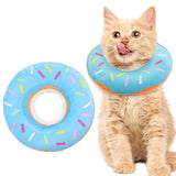 Cat Cone Soft Collar – Adjustable Kitten Recovery Donut Collar Blue