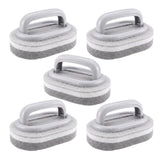 5 PCS Multi Layer Sponge Cleaning Brush Set for Kitchen and Bathroom Gray