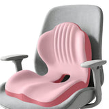 Ergonomic Seat Cushion Office Chair Seat Cushions with L-Shaped Design for Car Gaming Chair Pink