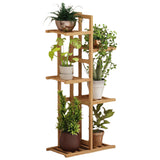 Bamboo Flower Shelf Rack Plant Stand Pots Display Corner Shelving Home Decor