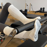 3 Pairs of Non-Slip Grips Yoga Socks Anti-Skid Knee-High Socks for Pilates Barre Dance Style 1