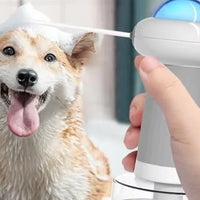 Electric Foaming Shampoo Dispenser for Dog and Cat Bathing Grey Style