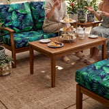 4Pcs Patio Cushion Covers Stretch Outdoor Couch Cushions For Sofa Chair Seat Cover Style 2