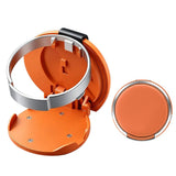 Folding Car Door Cup Holder Adjustable Clip On Drink Organizer Orange