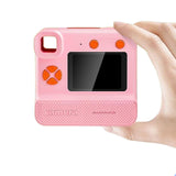 1080P Kids Instant Print Camera Digital Video Cameras with Print Papers and 32GB TF Card Pink