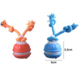 2Pcs Set Motion Activated Interactive Pet Ball Toys for Small Dogs Puppies Rechargeable Smart Rolling Ball with Rope