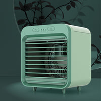 Portable Air Conditioner Fan 3 Speeds Cooling Humidifier Fan for Room Desk Bedroom Office Green