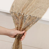 High Density Sequin Runner for Wedding Party Holiday Table Decor Gold