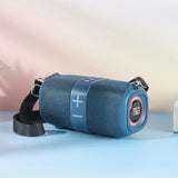 Portable Bluetooth Speakers Wireless Speaker with TF AUX FM for Shower Pool Party Blue