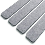 8 PCS Self Adhesive Felt Display Strips with 35 Push Pins for Wall Decor Light Gray