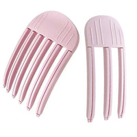 2Pcs Set Hair Volume Clip for Fluffy Bangs Easy High Crown Volume Comb for Natural Voluminous Look Pink