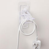 Self Adhesive Curtain Rod Bracket Universal Plastic Curtain Rod Holders for Bathroom Bedroom Kitchen Transparent