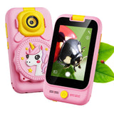 2 in 1 Smart Phone Toy with Microscope Camera Mini Pocket Handheld STEM Educational Toy - Pink