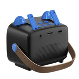 Mini Karaoke Machine – Portable MP3 Player with 2 Wireless Mics Toys & Gifts Blue