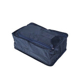 2Pcs Travel Shoe Bag Water-Resistant Shoe Pouch Portable Clothing Storage Bag Dark Blue