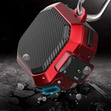 Protective Case Compatible With Samsung Galaxy Buds 4 and 4 Pro Shockproof Earbuds Case Cover with Lock Clip Red