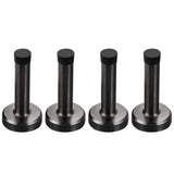 4 PCS No Drilling Door Stops Easy Installation with Strong Adhesive Tapes for Bottom Gray