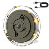 Portable Camping String Lights with Multiple Modes Rechargeable LED Camping Lantern for Outdoor Party Green