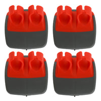 4Pcs Fruit Vegetable Peeler Double Finger Grip Cutter Slicer Kitchen Tools Red