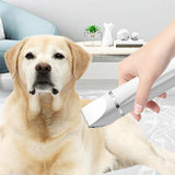 Pet Grooming Kit Cat Dog Clippers Pet Hair Trimmer Electric Shaver White
