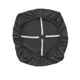 4Pcs Chair Seat Cushion Covers Water Resistant PU Leather Chair Pad Slipcover for Kitchen Dining Chair Black