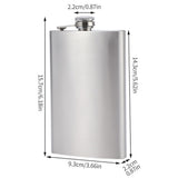 Portable Stainless Steel Hip Flask Leak Resistant for Outdoor Travel Men