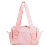 Mini Gym Bag for Women Girls Small Gym Tote Bag with Wet Compartment Workout Sport Shoulder Bag Pink