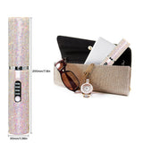 Wireless Hair Straightener and Curler Portable USB Rechargeable Hair Styling Comb Flat Iron for Travel Pink