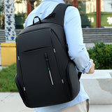 Travel Laptop Backpack with USB Charging Port – Fits 15.6 Inch Laptop School Bag Black