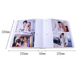 200 Pocket Photo Album with Writing Space for Wedding Family Photos White