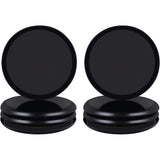 8PCS Furniture Sliders Reusable Pads for Floors Black