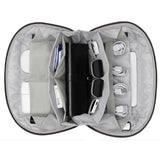 Travel Gadget Bag Organizer Small Electronics Organizer Pouch for Cables Cords Chargers Black