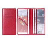 Driver Card Document Holder Organizer Card Wallet License Holder Rose Red