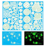 Glow-in-the-Dark Christmas Decoration Sticker Static Cling Xmas Window Decals Balloon Style