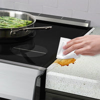 4Pcs Adjustable Stove Gap Fillers Heat Resistant Stove Gap Covers Stainless Steel Gas Stove Side Gap Protector Silver